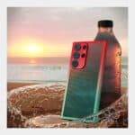 Cover Moda Color per Samsung Galaxy con Protezione Fotocamera Arancione,GALAXY S22 - immagine 2