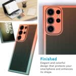 Cover Moda Color per Samsung Galaxy con Protezione Fotocamera Arancione,GALAXY S22 - immagine 3