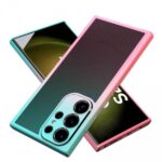 Cover Moda Color per Samsung Galaxy con Protezione Fotocamera Blu,GALAXY S23 PLUS