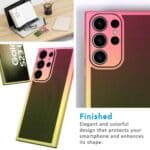 Cover Moda Color per Samsung Galaxy con Protezione Fotocamera Rosa,GALAXY S22 PLUS - immagine 3