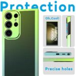 Cover Moda Color per Samsung Galaxy con Protezione Fotocamera Verde,GALAXY S22 PLUS - immagine 5