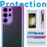 Cover Moda Color per Samsung Galaxy con Protezione Fotocamera Viola,GALAXY S23 - immagine 5