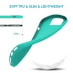 Cover per iPhone TPU Soft Resistente e Leggera Acquamarina,IPHONE 14 PRO MAX - immagine 3