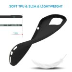 Cover per iPhone TPU Soft Resistente e Leggera Nero,IPHONE 12 PRO MAX - immagine 3