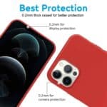 Cover per iPhone TPU Soft Resistente e Leggera Rosso,IPHONE 15 PRO MAX - immagine 2