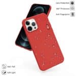 Cover per iPhone TPU Soft Resistente e Leggera Rosso,IPHONE 15 - immagine 4