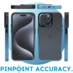 Cover per iPhone Trasparente con Cornici Colorate AM12 Duo Croma Blu,IPHONE 15 PRO - immagine 2