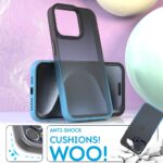 Cover per iPhone Trasparente con Cornici Colorate AM12 Duo Croma Blu,IPHONE 15 PRO MAX - immagine 3