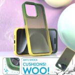 Cover per iPhone Trasparente con Cornici Colorate AM12 Duo Croma Giallo,IPHONE 15 PRO MAX - immagine 3