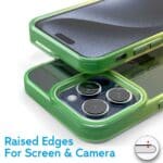 Cover per iPhone Trasparente con Cornici Colorate AM12 Duo Croma Giallo,IPHONE 15 PRO MAX - immagine 4