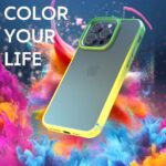 Cover per iPhone Trasparente con Cornici Colorate AM12 Duo Croma Giallo,IPHONE 14 PLUS - immagine 5