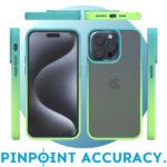 Cover per iPhone Trasparente con Cornici Colorate AM12 Duo Croma Verde,IPHONE 15 PRO - immagine 2