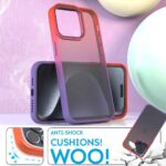 Cover per iPhone Trasparente con Cornici Colorate AM12 Duo Croma Viola,IPHONE 15 - immagine 3