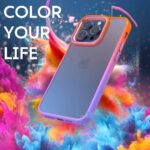 Cover per iPhone Trasparente con Cornici Colorate AM12 Duo Croma Viola,IPHONE 15 PRO - immagine 5