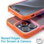 Cover per iPhone Trasparente con Cornici Colorate AM12 Duo Croma Viola,IPHONE 15 PRO MAX - immagine 4