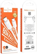 Hoco X88 Cavo Type-C 60W Ricarica Rapida Laptop e Smartphone Bianco