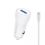 NEWTOP CC15 Caricatore da Auto 1 USB 2.4A e Cavo Usb-c