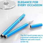 Penna Touch Screen 2 in 1 GD09: Scrivi e Disegna con Precisione Azzurro - immagine 2