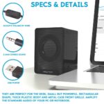 Speaker Casse PCS01 per PC MP3 Player Notebook Smartphone DVD e TV Nero - immagine 4