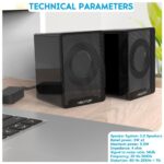 Speaker Casse PCS01 per PC MP3 Player Notebook Smartphone DVD e TV Nero - immagine 5