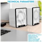 Speaker Casse PCS01 per PC MP3 Player Notebook Smartphone DVD e TV Bianco - immagine 4