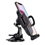 Supporto Auto con Ventosa Nero per Telefoni 4.5"-6.5" - Stabilità e Convenienza - immagine 2