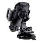Supporto Auto con Ventosa Nero per Telefoni 4.5"-6.5" - Stabilità e Convenienza - immagine 4