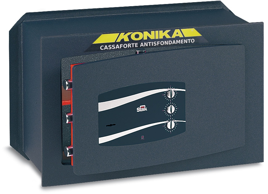 101123.jpg Stark CASSAFORTE DA MURO Chiusura con chiave+combinatore mm. 400x195x250 h - immagine 1