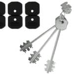 Dierre Atra BLOCCHETTO CON 3 CHIAVI PER SERRATURE Art. BLO 3210 mm. 116