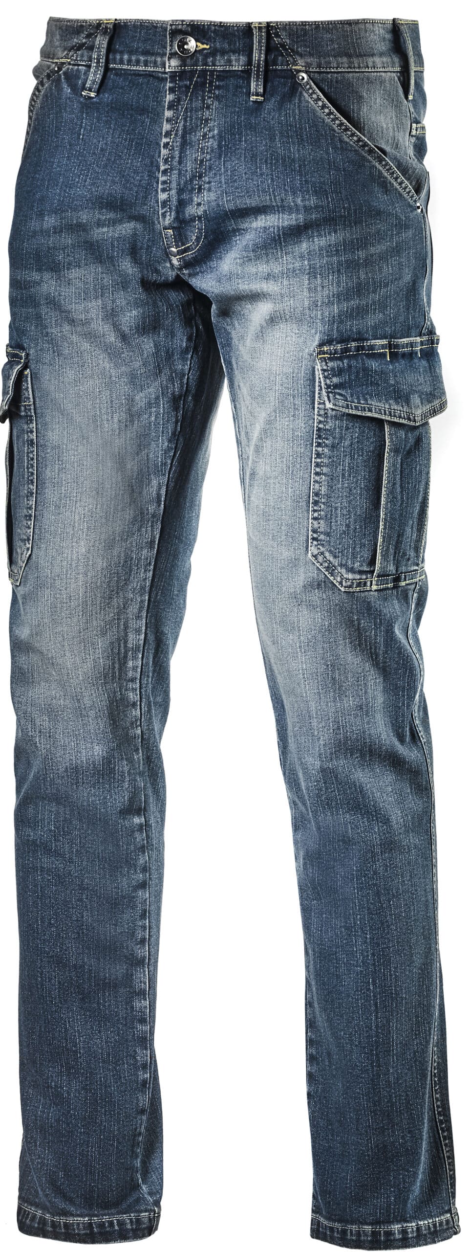1102805.jpg Diadora PANTALONE JEANS CARGO DENIM Col. Blu Mis. 34 (50) - immagine 1