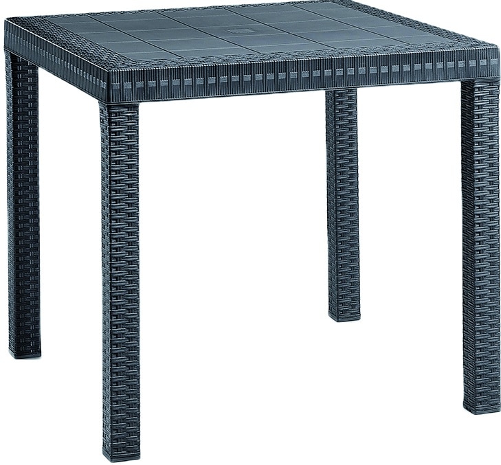 1307156.jpg TAVOLO DALLAS cm. 80x80x74 h col. Antracite - immagine 1