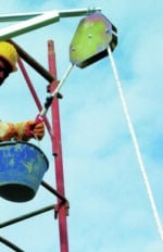 C.S.C. CARRUCOLA DI SICUREZZA AUTOBLOCCANTE portata kg. 50 cm. 30x30 - immagine 2