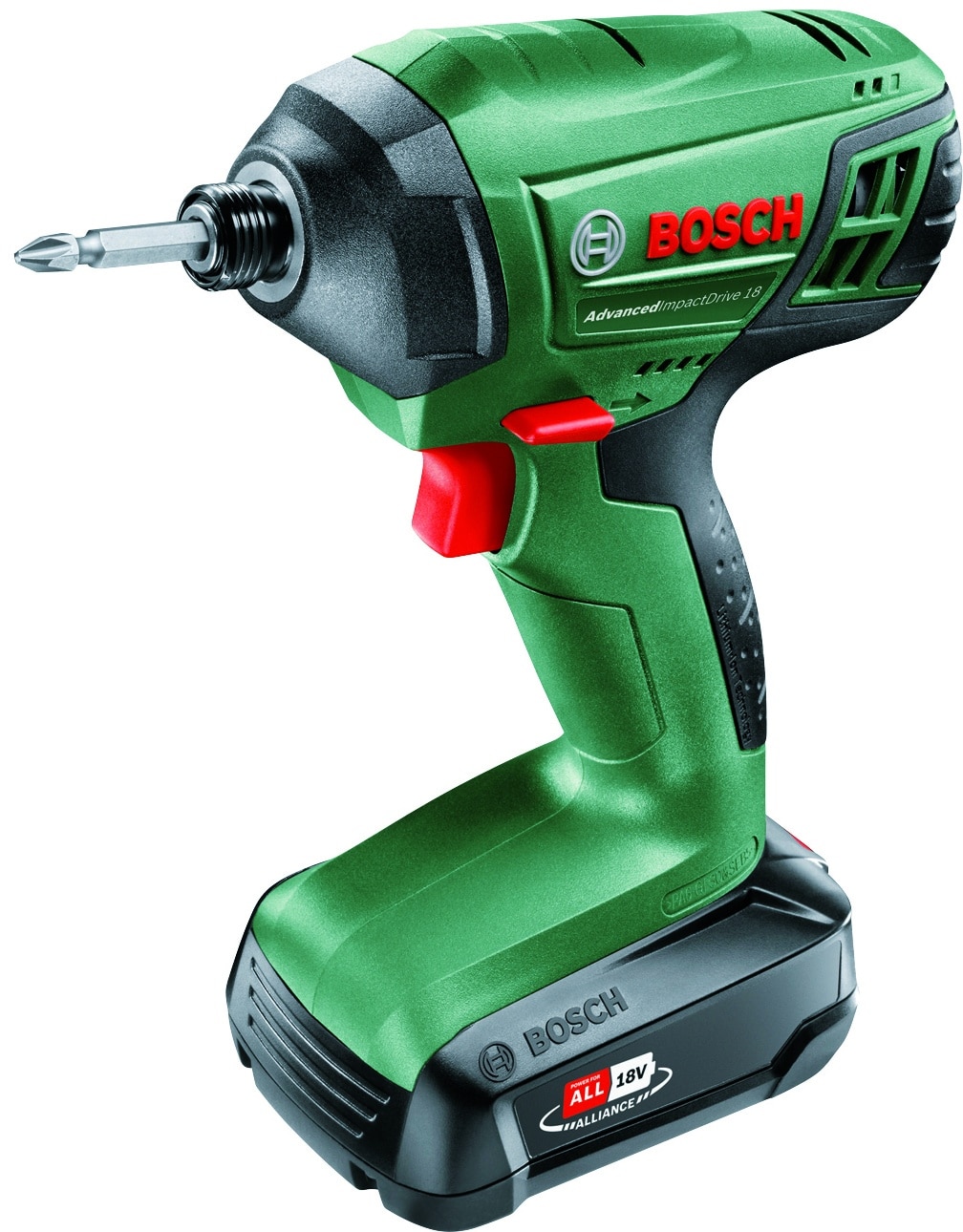 601084.jpg Bosch AVVITATORE AD IMPULSI A BATTERIA ADVANCED IMPACTDRIVE 18 1 batteria 1,5 Ah - immagine 1