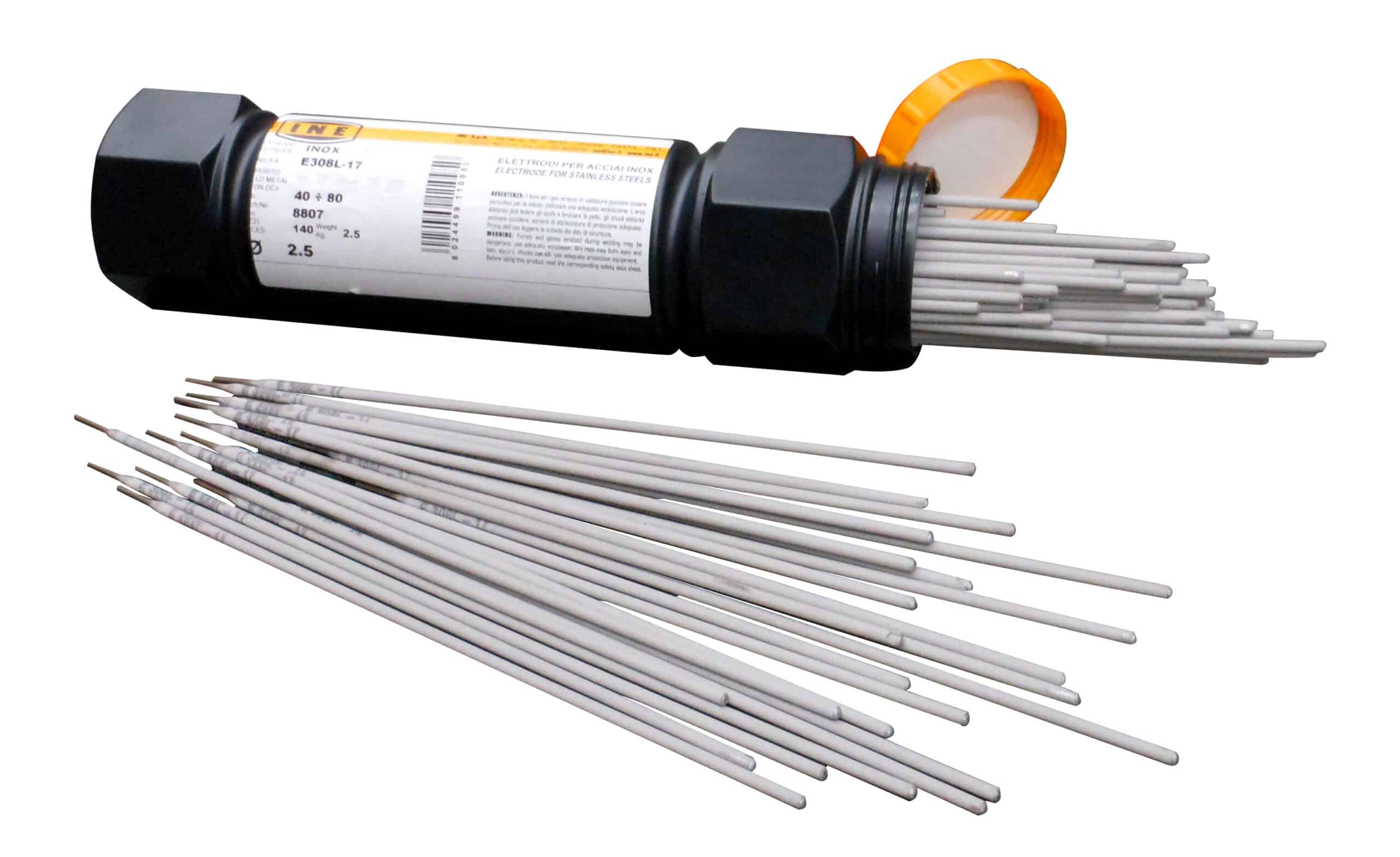 621316.jpg Ine ELETTRODO PER SALDATURA INOX 316 Ø mm. 2,5/300 (140 pz.) - immagine 1