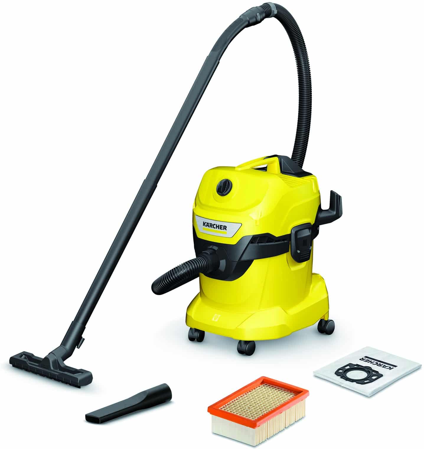 631105.jpg Karcher BIDONE ASPIRA SOLIDI-LIQUIDI WD 4 V-20/5/22 1.000 W lt. 20 - immagine 1