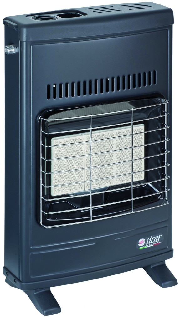 902029.jpg Sicar STUFA AD INFRAROSSI METANO VENTILATA A PARETE 4.200 W Col. Grigio - immagine 1