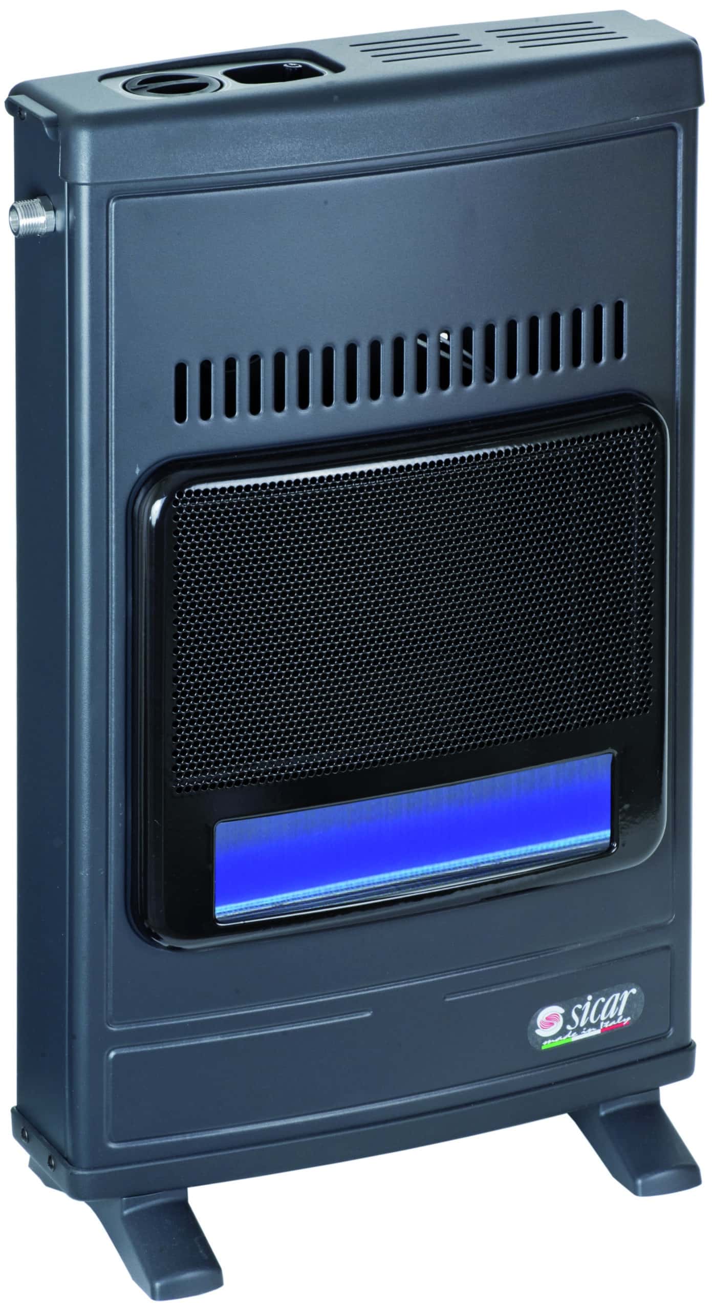 902030.jpg Sicar STUFA BLUE-FLAME METANO A PARETE 4.100 W Col. Grigio - immagine 1