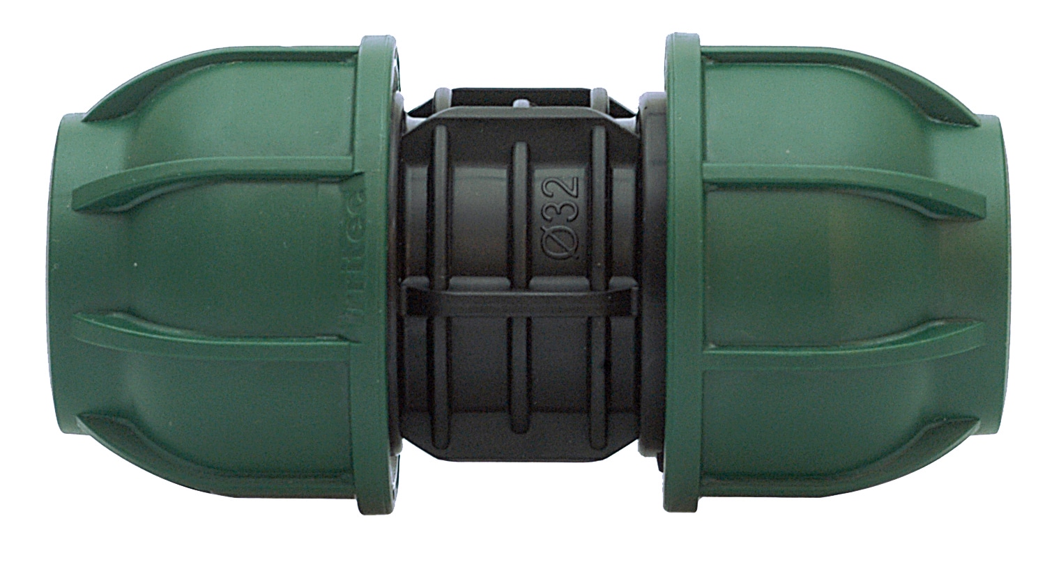 822413.jpg RACCORDO A COMPRESSIONE PN10 MANICOTTO mis. 50x50 - immagine 1