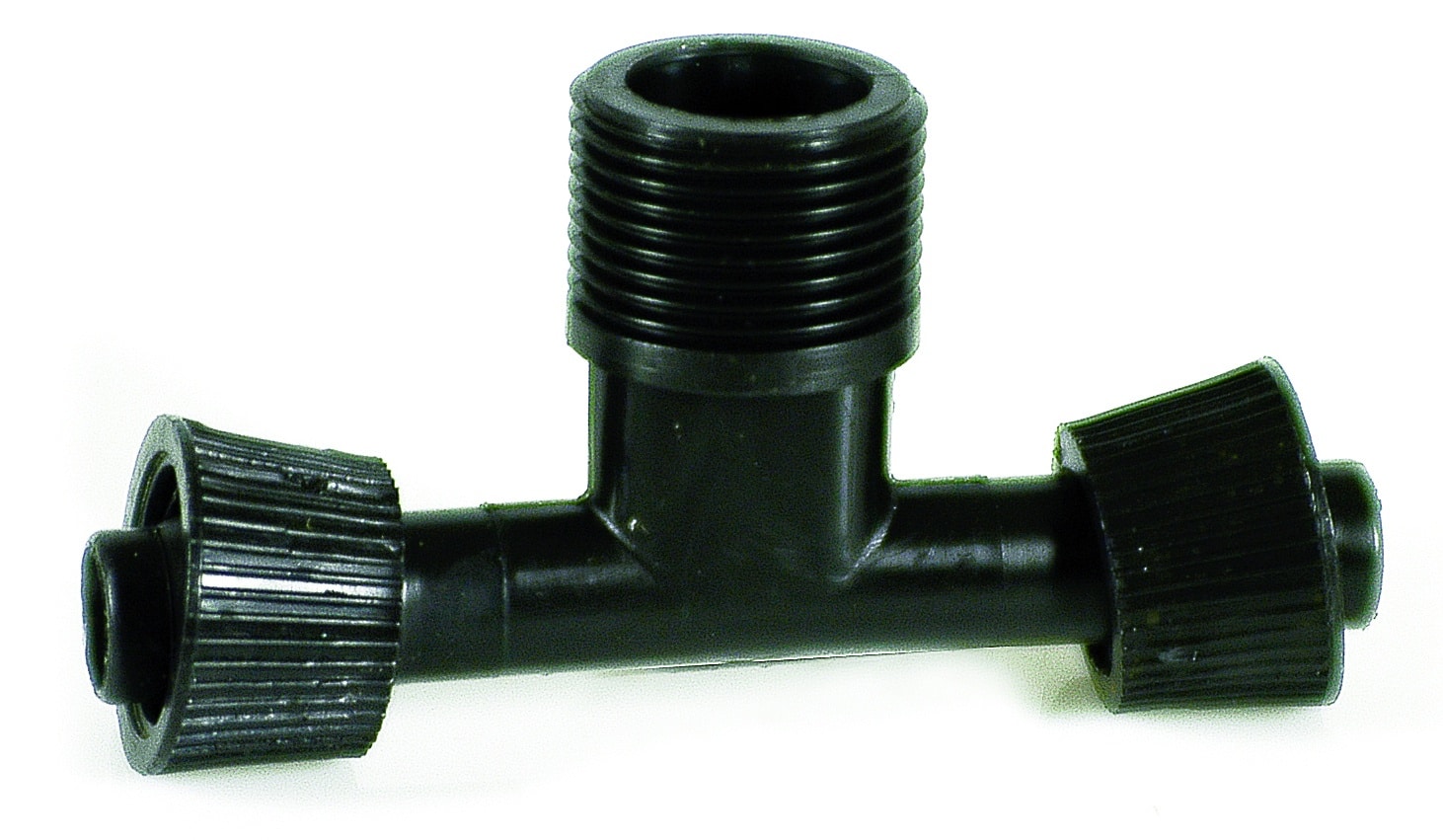 828609.jpg RACCORDO A T PER ALA GOCCIOLANTE FILETTO MASCHIO mm. 16x16x3/4 - immagine 1