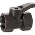 RACCORDO PER TUBO IN POLIETILENE MINI VALVOLA FEMMINA/FEMMINA  mis. 3/4x3/4