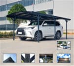 Carport Tettoia per Automobili in Alluminio CP8 - cm 576X300cm - ITALFROMGIARD202