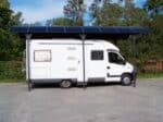 Carport/Tettoia Arrotondata per Furgoni e Camper in Alluminio e Policarbonato  - cm 360  x 760 cm - immagine 4