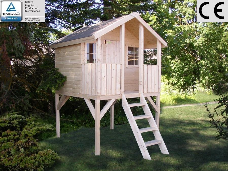 zoom_5491-0-672ce431.jpg Casetta da Giardino per Bambini in Legno d' Abete Nordico(15mm) - 175x117 cm - Pavimento Incluso - ITALFROMBABY02 - immagine 1