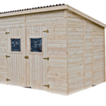 Casetta da Giardino CD 2820 in Legno Massello non Trattato Tetto Mono Pendenza- cm 280x200cm - ITALFROM 429