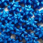 COCCARDE STELLE MAT COLOR  - SPESSORE NASTRO mm 10 - COLORE BLU - conf. 100 pz