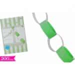 FESTONE AD ANELLI VERDE  LUNGHEZZA 2MT