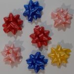 COCCARDE STELLE DIAMANT OPACHE SPESSORE NASTRO MM 7 COLORI ASSORTITI CONF. 100 PEZZI