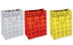 SHOPPERS IN CARTA PLASTIFICATA HOLOGRAFICA 157gr- cm 25x12x H.35 -  conf. 10 pz