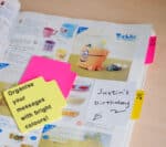 INDICIZZATORI NOTES PAGINE ADESIVI  STICK'N  - mm 70X70 - 50 FOGLI - BIANCO E GIALLO NEON - immagine 5
