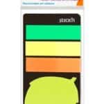 INDICIZZATORI PAGINE ADESIVI  STICK'N  mm45 x mm12 (25 FOGLI x 3) + MEMO FOGLIA - mm 44X44 - 20 FOGLI